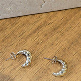 croissant hoop | 10k gold