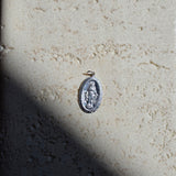 Mother Mary Sterling Silver Pendant - Oval