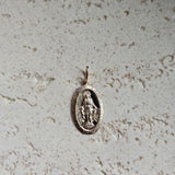 Mother Mary Oval Pendant