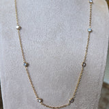 CZ Station Pendant Necklace