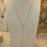 CZ Lariat Necklace
