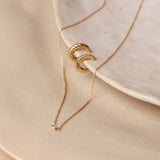 Wave Ear Cuff | 14k Solid Gold