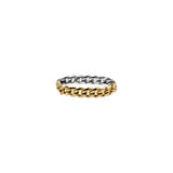 Duality Curb Chain Ring | 14k Solid Gold