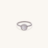 Moonstone sterling silver ring