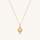 Puffed Heart Pendant | 10k Gold