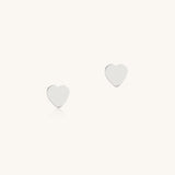 Sterling Silver Heart Studs