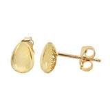 Tear Drop Stud | 10K Solid Gold