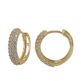 Small CZ Hoops | 10k Gold
