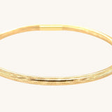 Gold Mesh Flex Stretch Bracelet | 14k Solid Gold