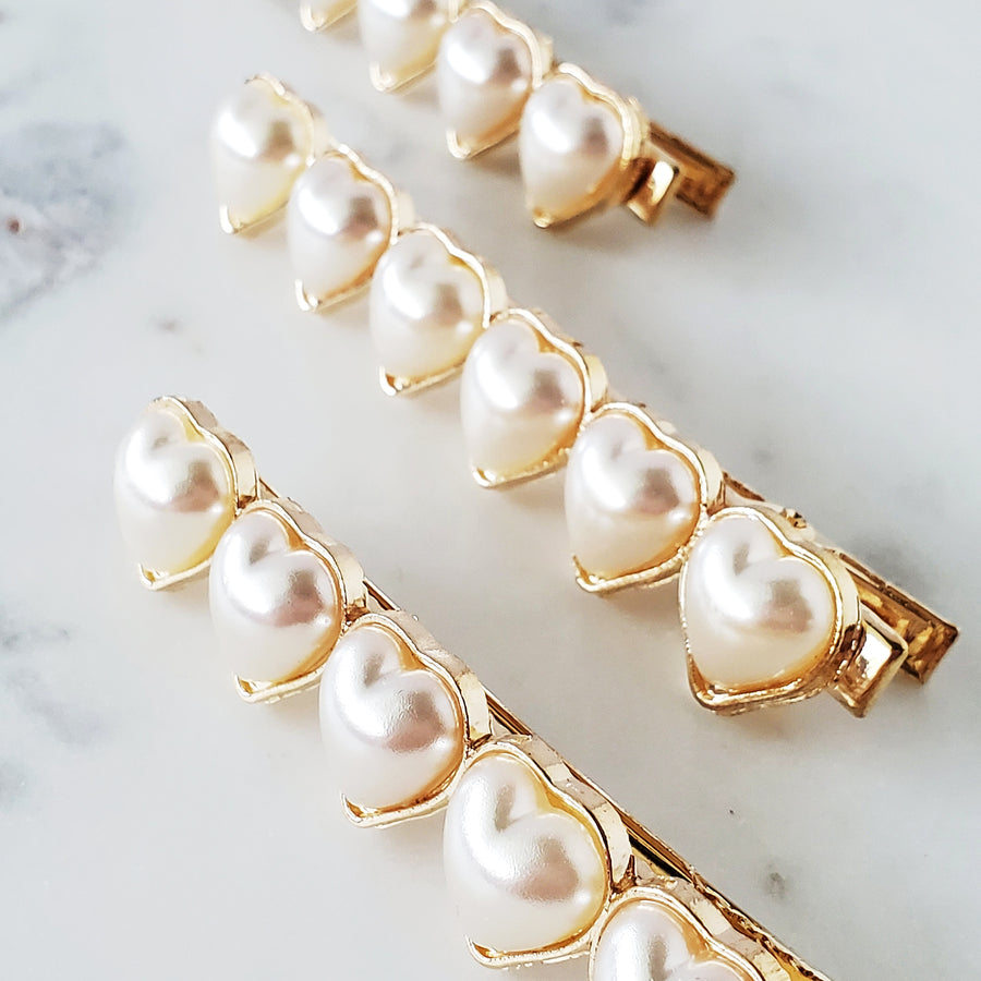 Hearts of heart hair clip