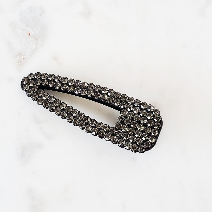 Oversized retro crystal hair clip