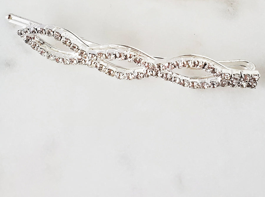 Rhinestone infinity pin set
