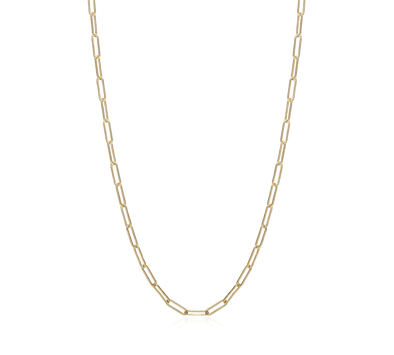 14k gold filled mini paperclip chain