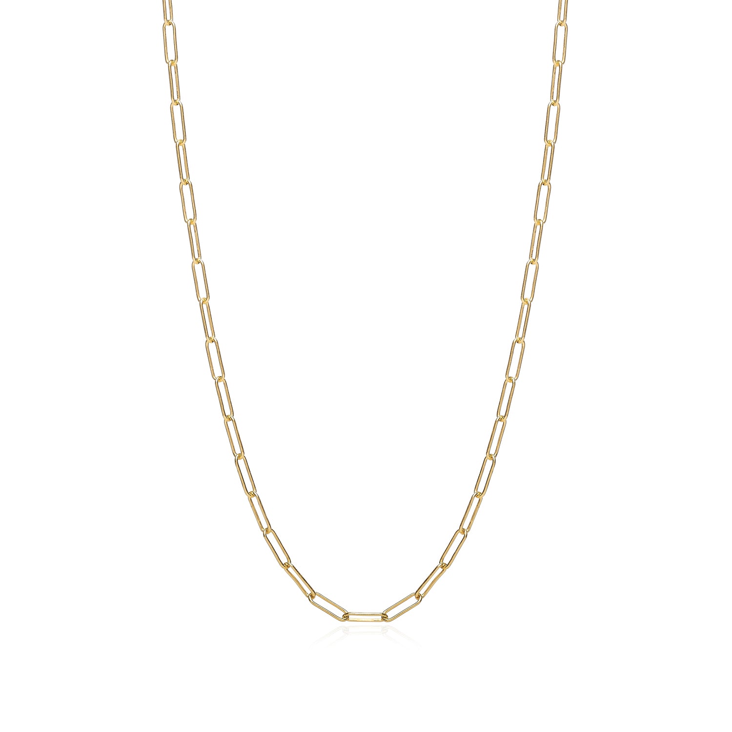14k gold filled mini paperclip chain