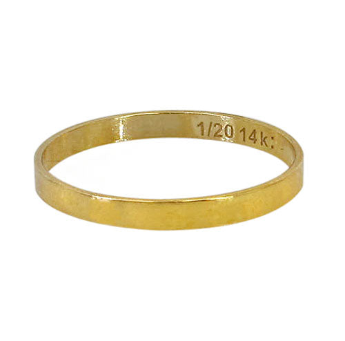14k gold filled thick stacking ring