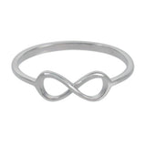 Sterling silver infinity stacking ring