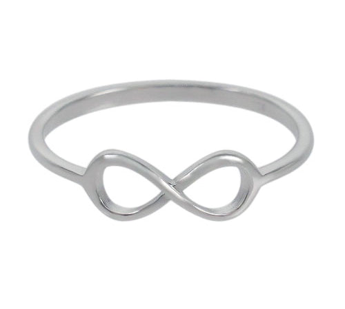 Sterling silver infinity stacking ring