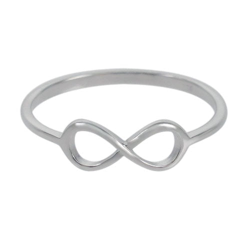 Sterling silver infinity stacking ring