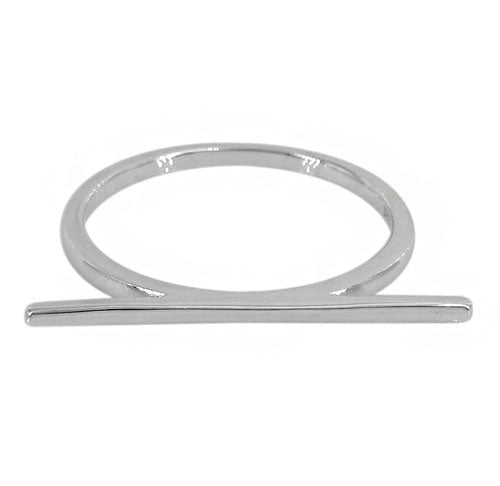 Silver deals bar ring