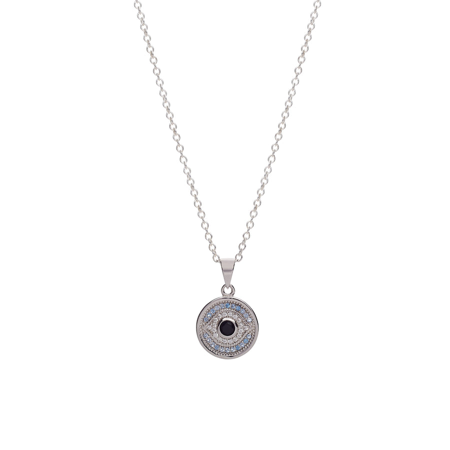 Evil Eye Medallion Necklace
