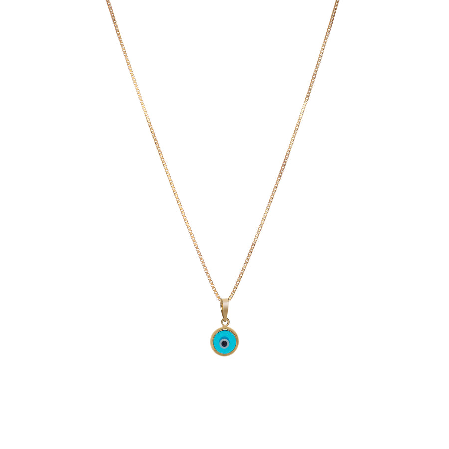 Evil Eye Necklace | 10k Gold