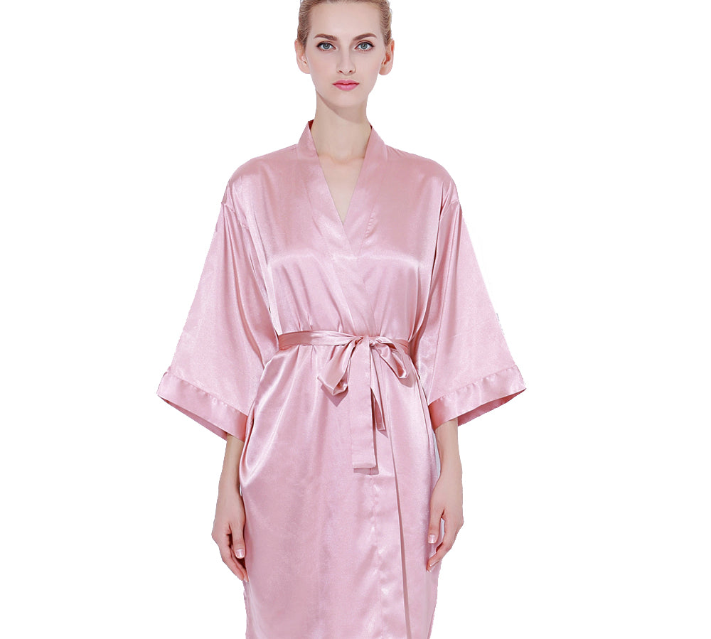 Solid Satin Robe