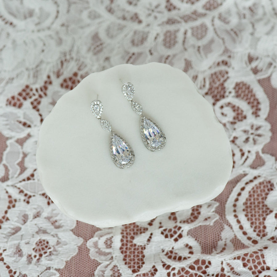 Bella cubic zirconia earrings