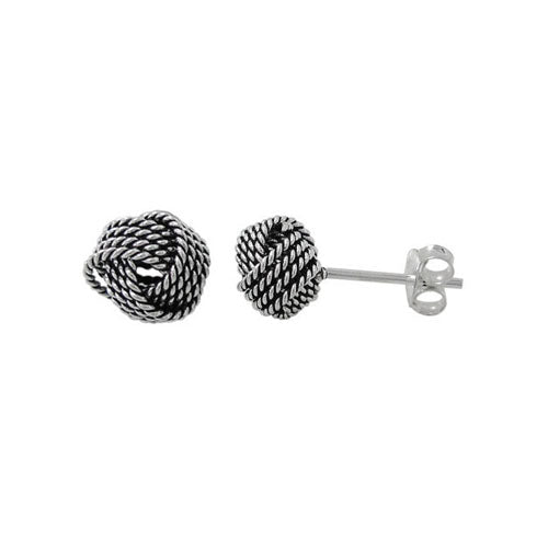 Love Knot Earrings (oxidized)